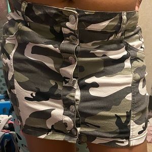 Button down cami skirt